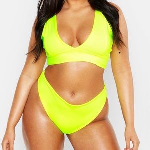 Plus Neon Yellow Bikini